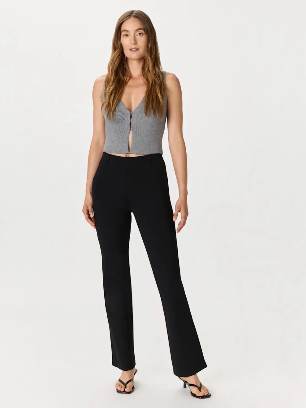 Quince Ultra Stretch Ponte Bootcut Pant XL  30” Inseam Black Pull On Comfy! NWT